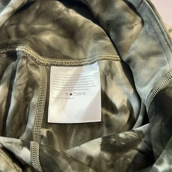 NWT Lululemon 28" Align HR Pants Diamond Dye Light Sage Army Green Dark Olive 8 - Picture 7 of 12